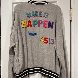 Patched Zip-Up Jacket